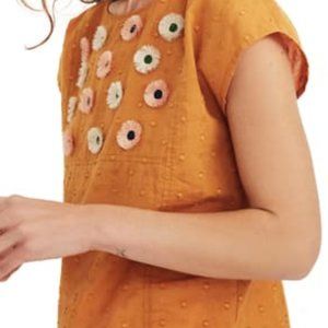 Madewell Embroidered Sunflower Top